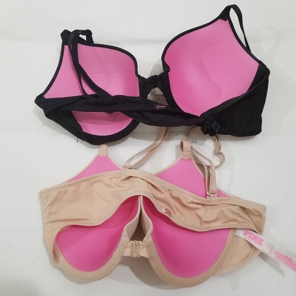 Victora's Secrets bras (2 bras) in black and nude colors, both 36B - Picture 2 of 11